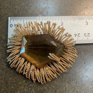 Vintage amber brooch
